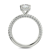 Sonya Radiant Cut Pave Hidden Halo Engagement Ring Setting - Nivetta